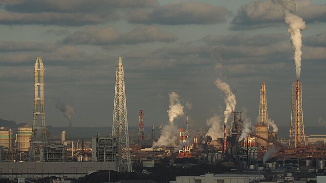 Steelworks in the morning