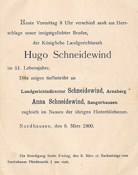 File:Todesanzeige Hugo 1900 Nordhausen.jpg