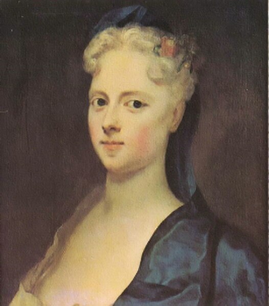 Pastel portrait of Anne Sophie in her youth