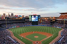 Bynoe consulted on the development of Centennial Olympic Stadium, which eventually was converted into Turner Field, shown here. Turner field Braves.jpg