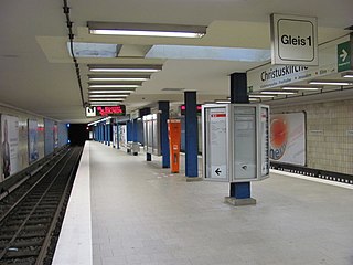 <span class="mw-page-title-main">Christuskirche station</span> Railway station in Hamburg, Germany