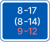 U3: The main sign is restricted to certain hours of the day