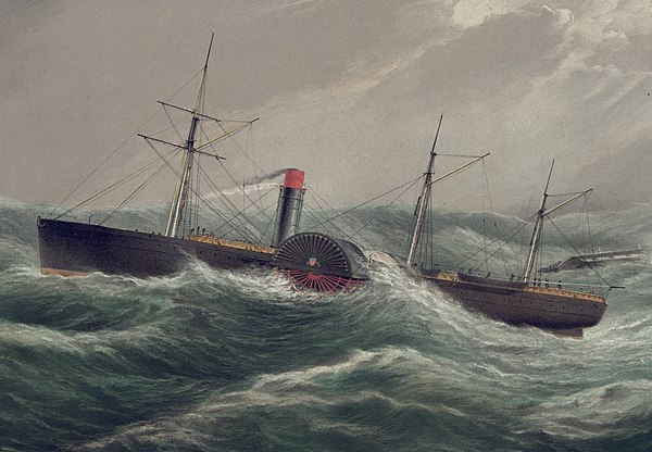 Первый железный винтовой океанский пароход. RMS Atlantic 1871. Корвет Витязь 1862. RMS Oceanic 1870.