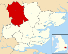 Uttlesford UK locator map.svg