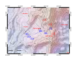 Carte topographique détaillant la position des forces en présence lors de l'arrivée d'un troisième groupe d'insurgés.