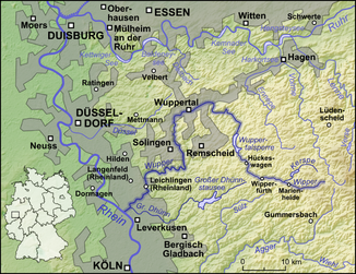 Mapa geral do curso do rio