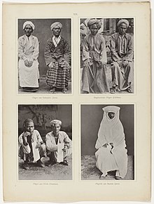 Hajj pilgrims from the Dutch East Indies. Vier foto's met portretten van pelgrims uit Nederlands-Indie, Jeddah Bilder-Atlas zu Mekka, Den Haag 1888 (serietitel), BI-H-345-19.jpg