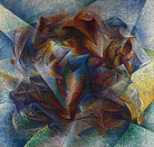 Umberto Boccioni, Dynamism of a Footballer, 1913, oil on canvas, Museum of Modern Art, New York