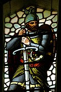 Stained-glass depiction of William Wallace