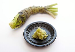 https://upload.wikimedia.org/wikipedia/commons/thumb/2/26/Wasabi_002.jpg/260px-Wasabi_002.jpg