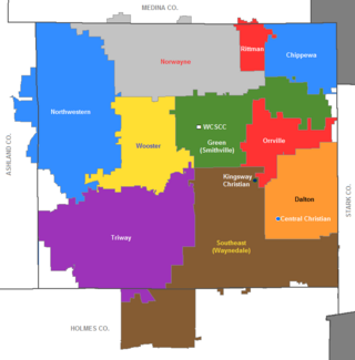 School districts served by WCSCC.