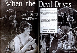 <i>When the Devil Drives</i> (film) 1922 silent film by Paul Scardon