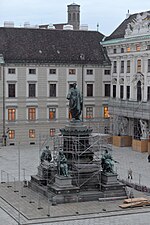 Thumbnail for File:Wiener Hofburg In der Burg Denkmal Franz I Minoritenkirche 2014 a.jpg
