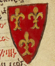 William III de Cantilupe († 1254) MatthewParis Historia Anglorum.png