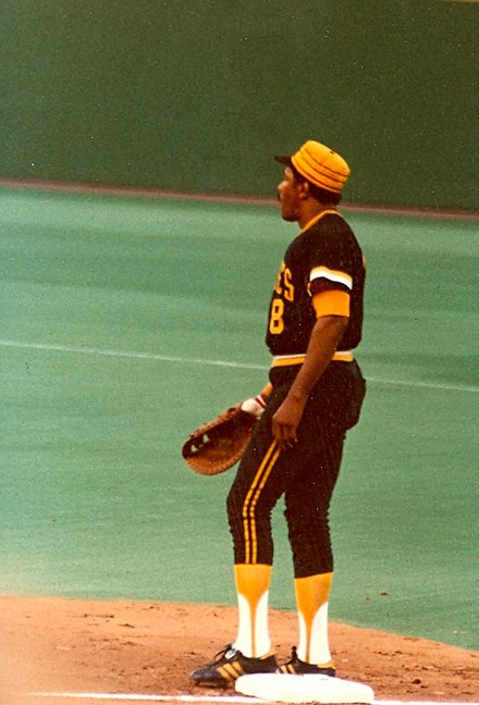 Stargell playing first base for the Pirates in 1979.