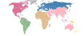 تصویرنقشهٔ جهان براساس تقسیمات فیفا