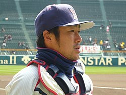 Ryoji Aikawa i Tokyo Yakult Swallows dräkt 2012.