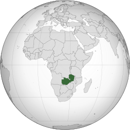 Zambia (orthographic projection)