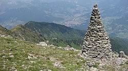 Berge en vallei vanaf Cima di Stilves (Zinseler)