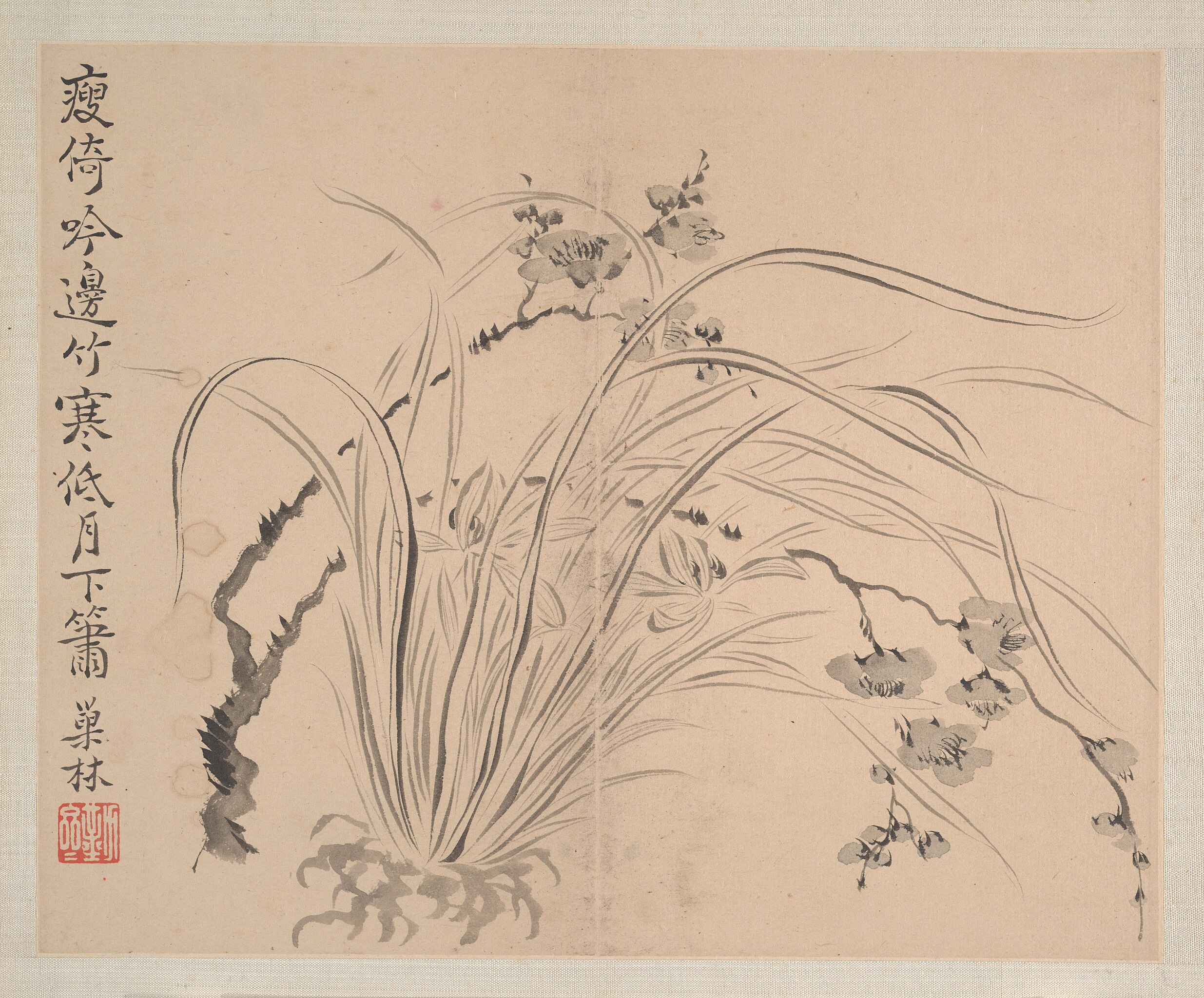 File:清 汪士慎 山水花卉圖 冊-Landscapes and Flowers MET ...