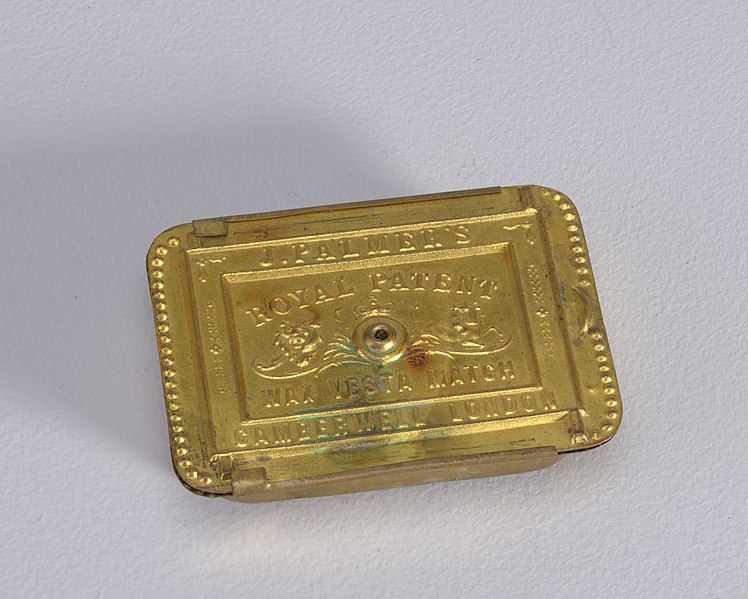 File:"J. Palmer's Royal Patent Wax Vesta Match" Matchsafe, 1848 (CH 18502387).jpg