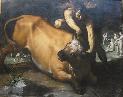 'Hercules and Achelous' by Cornelis Cornelisz. van Haarlem, 1590