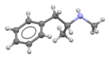 Mô hình 3D của hợp chất levo-methamphetamin