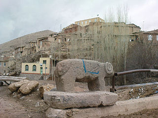 Majarshin village in East Azerbaijan, Iran