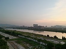 Parque Liuxi Riverfront no subdistrito de Jiekou