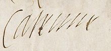 Signature de Catherine de Médicis