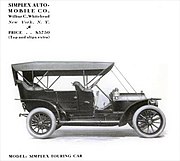 1909 Simplex Model 50 Touring Car