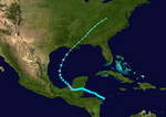 Атлантический тропический шторм 1932 года 11 track.png