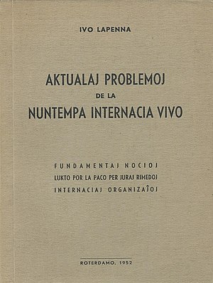 Ivo Lapenna: Vivo, Esperanto-agado, Oratoro