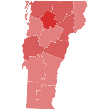 1970 United States Senate election in Vermont results map by county.svg