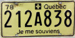 1978 Québec plat 212A838.png