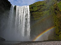 La cascade Skógafoss.