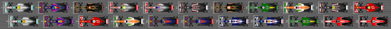 Schema van de startgrid van de Grand Prix van Monaco 2013