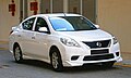 2013 Nissan Almera 1.5L V Sedan (with opt. Impul bodykit) in Cyberjaya, Malaysia (01).jpg