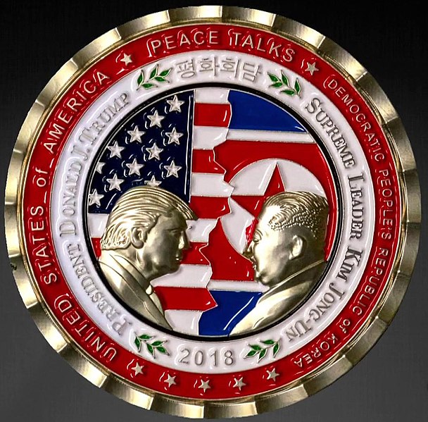 File:2018 Trump-Kim summit commemorative coin.jpg