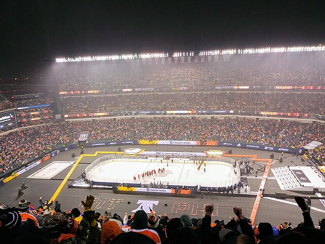 The 2019 NHL Stadium Series was held at Lincoln Financial Field in Philadelphia, Pennsylvania