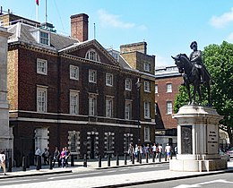 Until 1939 the Office of the Paymaster General was at 36 Whitehall (an extension of Horse Guards formerly occupied by the Paymaster to the Forces). 36 Whitehall (geograph 5346102).jpg