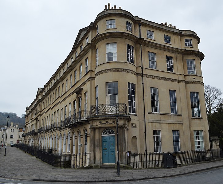 File:93-103 Sydney Place, Bath, from west.JPG