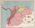 Provincia del Venezuela (in giallo) dentro nel Vicereame della Nuova Granada.