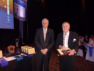 AHS Patron, Vice Admiral Chris Ritchie AO RANR (left) presenting award at Hydro 2011 AHS Patron Presenting Award at Hydro 2011.jpg