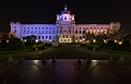 * Nomination Nightview of the Museum of Natural History (German: Naturhistorisches Museum), also known as the NHMW, one of the largest natural history museum located in Vienna, Austria --Hubertl 00:37, 1 November 2015 (UTC) * Promotion Good quality. --Johann Jaritz 06:56, 1 November 2015 (UTC)