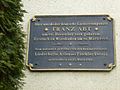 Gedenktafel für Franz Abt an einem Wohnhaus (Einzeldenkmal zu ID-Nr. 09304971)