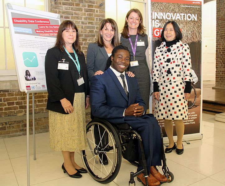 File:Ade Adepitan, Lynne Featherstone and the UN call for more data on disability around the world (15585891426).jpg