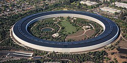 Aerial view of Apple Park dllu (cropped)