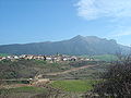 Sierra de Codés desde el Sur. A la izquierda se encuentra el puerto al valle del Ega