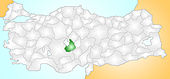 Mapa provincie Aksaray